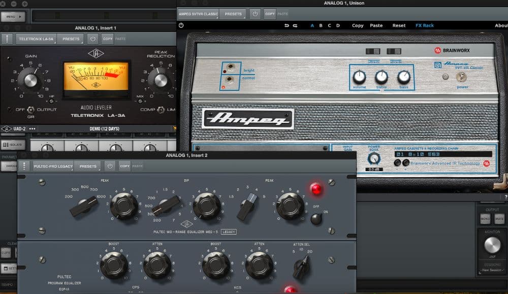 Ampeg SVT VR - Teletronix LA-3A-Pultec