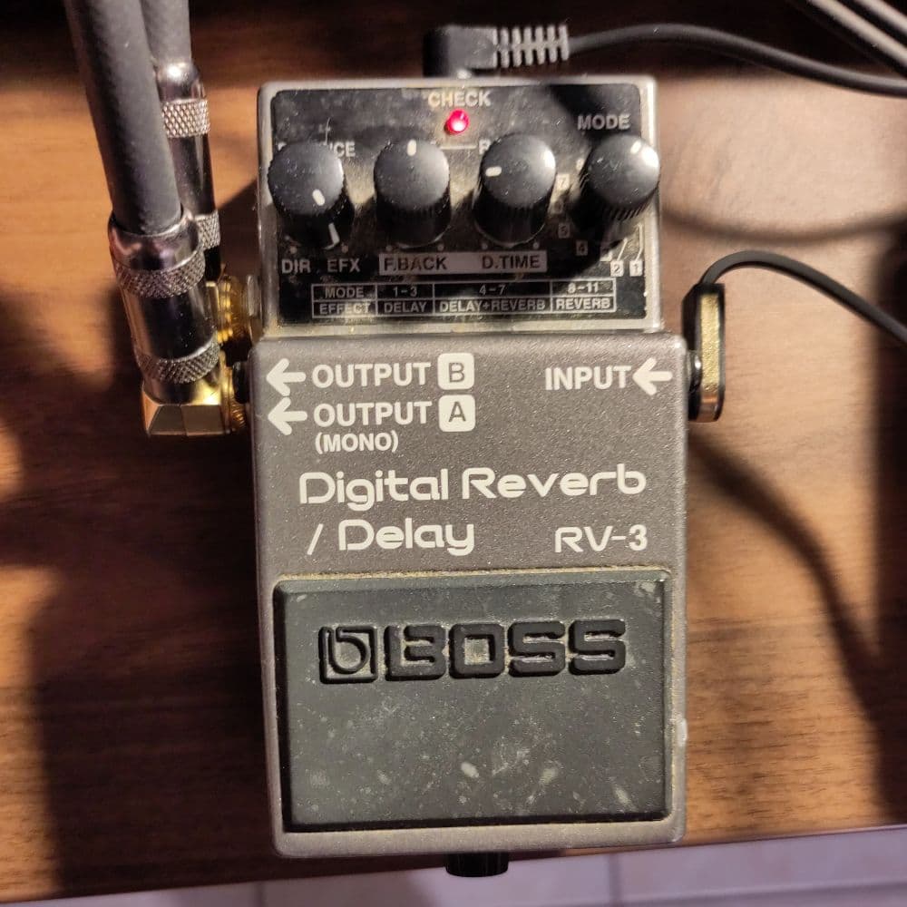 Boss RV-3 Digital Reverb (also recorded on cassette)
