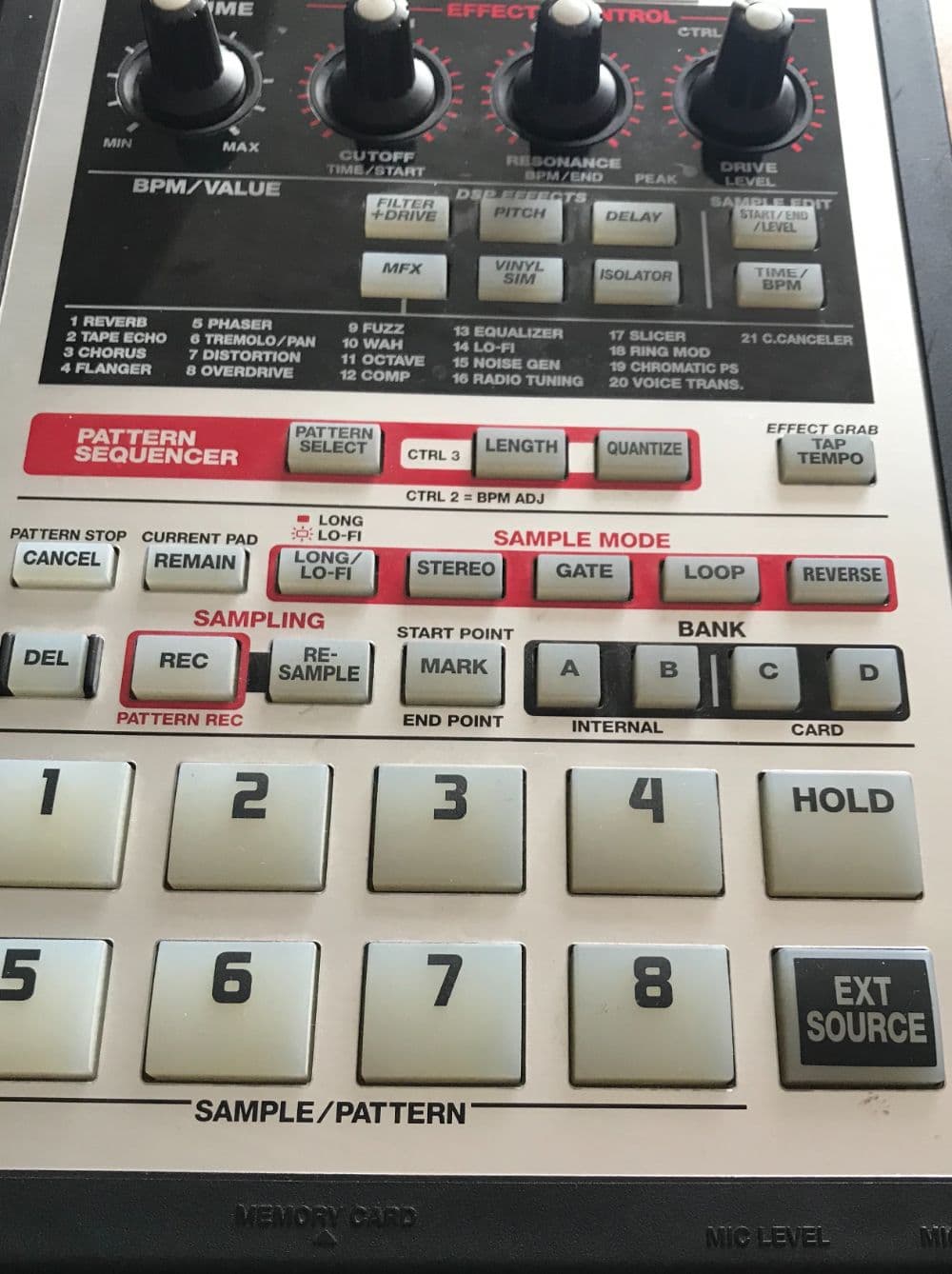 Boss SP 303 Sampler External FX Input..Updated added a few more