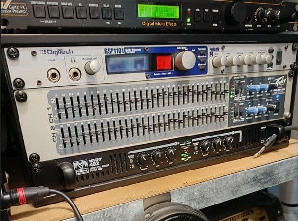 DOD G7 Rackmount Preamp & Palmer Macht402 Power Amp