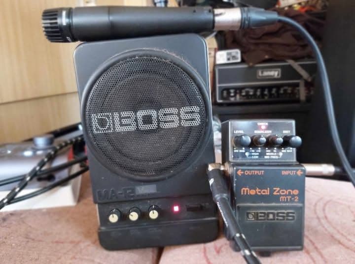 Metal Zone into Boss Monitor Full Rig (jokes)