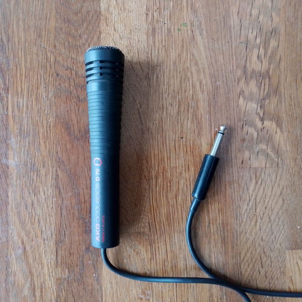 AKG D70 Dynamic Microphone 1980s–1990s, Austria - IR Pack Featuring Echolette, Peerless, CTS, Goodmans, Dynacord, IREL, Pearl, Guyatone, Coron, Altec, Celestion Speakers