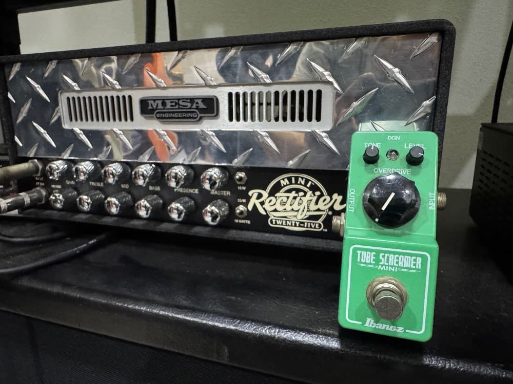 TS-808MINI + MESA BOOGIE MINI RCTIFIER 25w