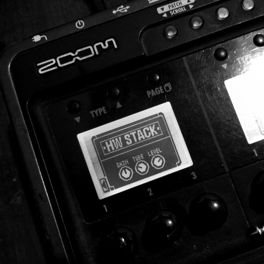 Zoom G3 HW STACK (Reference Amp for Fuzz and Brutal Gain Pedals)