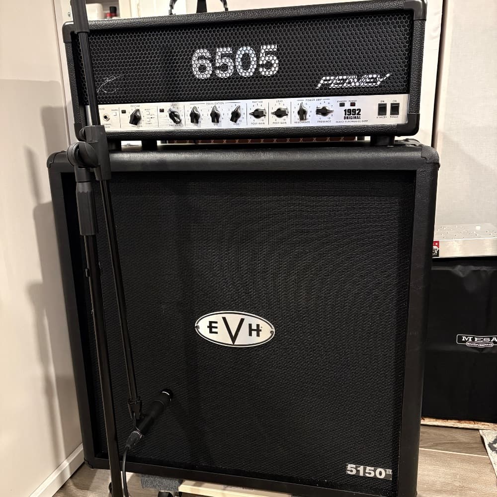 Full Rig - Amp Head - Peavey 6505 1992 Original Lead - EVH 5150III 4x12 - 11.5dBu - TTSV10