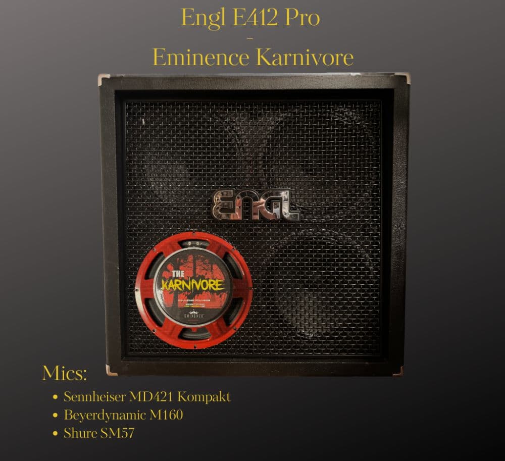 Eminence Karnivore 8 Ohm, Engl E412 Pro 4 x 12 (96Khz)