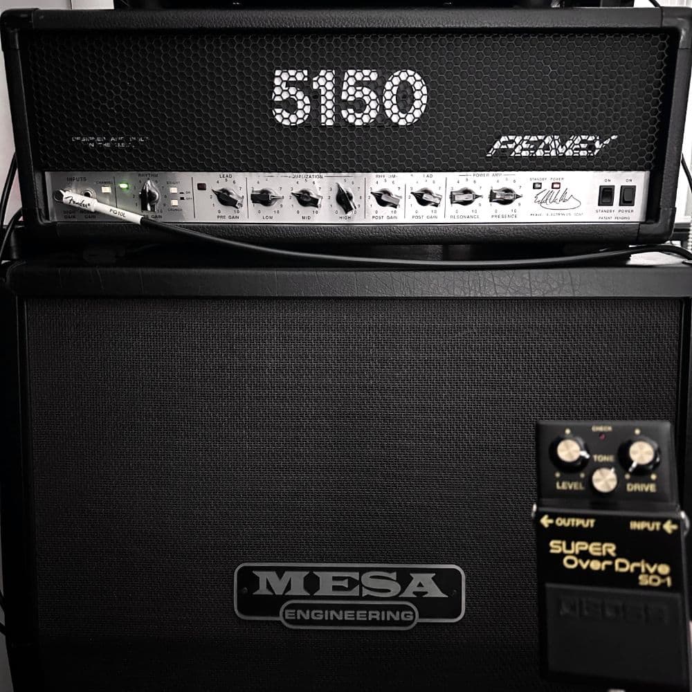 Full Rig Peavey 5150 Green + SD1 + Mesa OS V30 + SM57/58