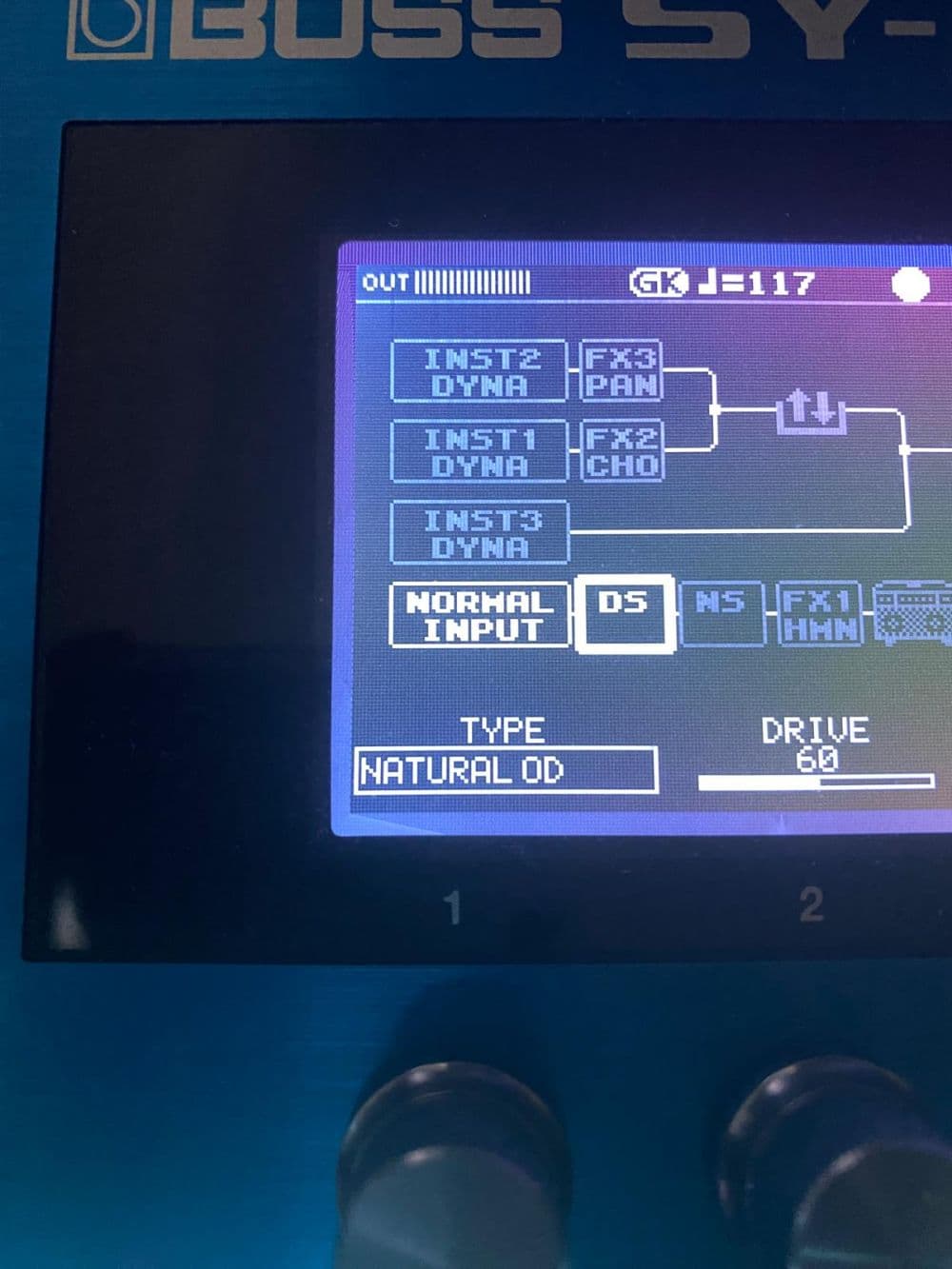 Boss SY-1000 Natural OD Pedal