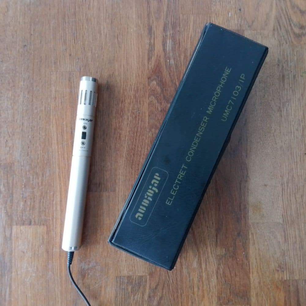 Audiojap UMC7103/1P Electret Microphone 1980s, Japan - IR Pack Featuring Echolette, Peerless, CTS, Goodmans, Dynacord, IREL, Pearl, Guyatone, Coron, Altec, Celestion Speakers