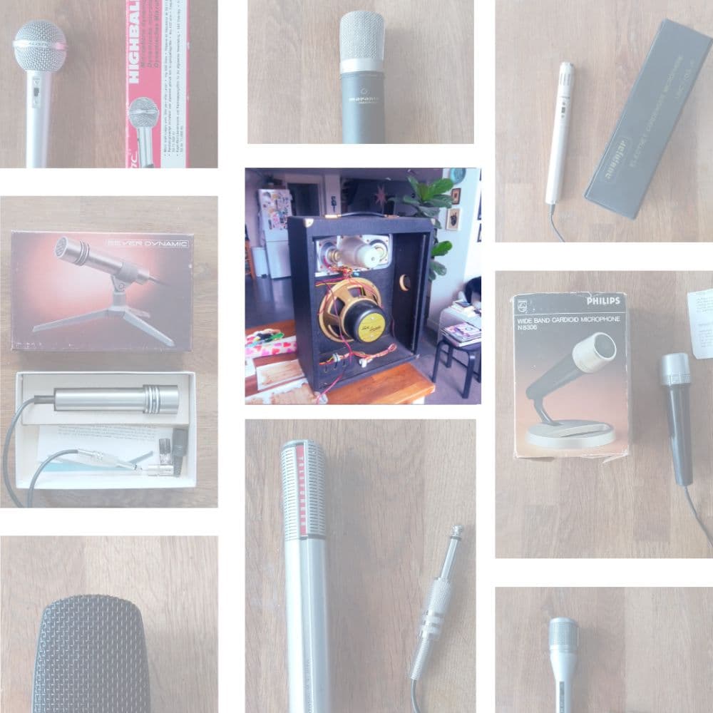 Mint and rare - Echolette LE2 16-Ohm Ceramic Guitar PA Speaker IR Pack - 1959 Germany Cabinet, Mid/Tweeter and Full Cab Versions, 13 Microphones from Vintage to Modern