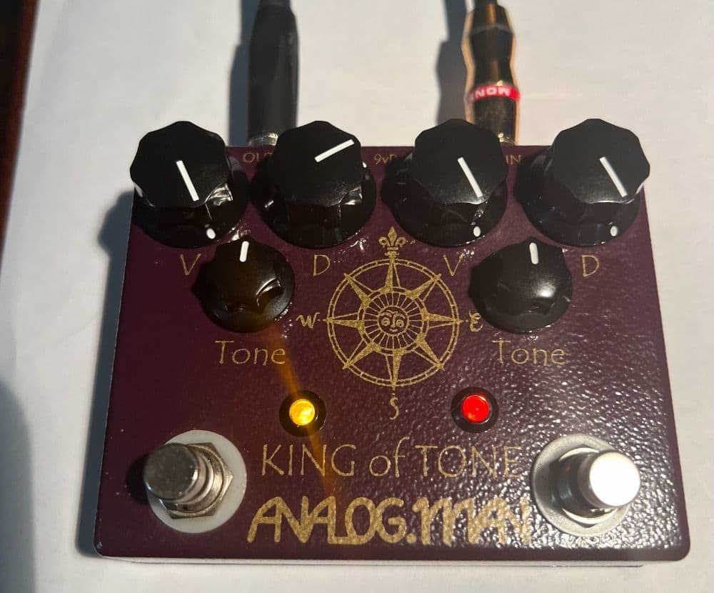 King of Tone ver. 4 pedal - both sides on!