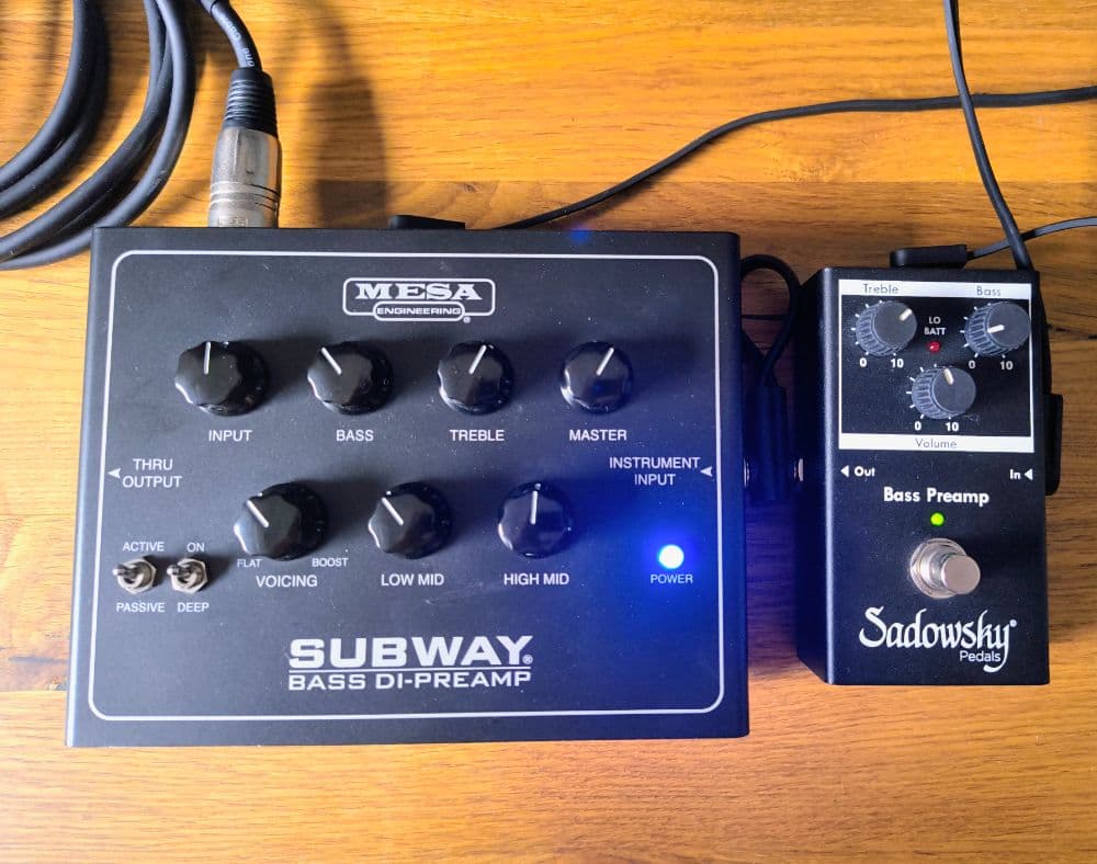 Sadowsky Bass Preamp + Mesa Boogie SUBWAY Bass Preamp