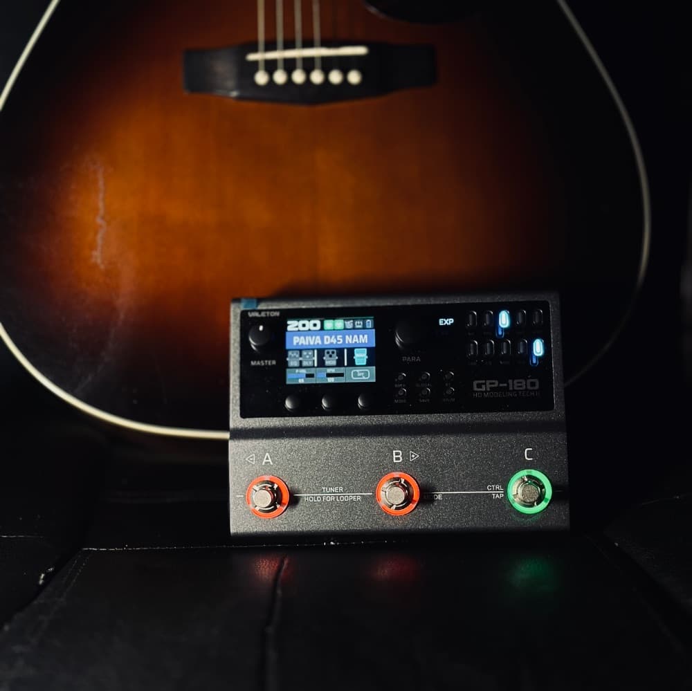 PAIVA D45 ACOUSTIC GUITAR E614 (VALETON GP180 BUG CRITICAL)