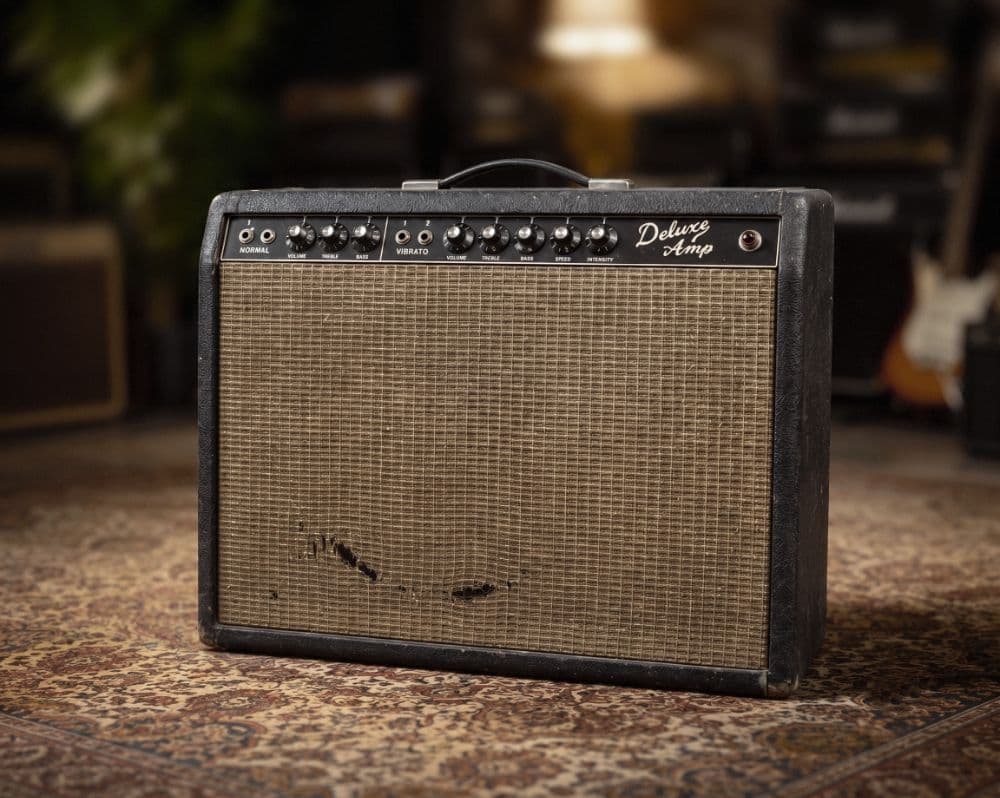 FENDER DELUXE REVERB 1964 BLACKFACE JENSEN C-12Q