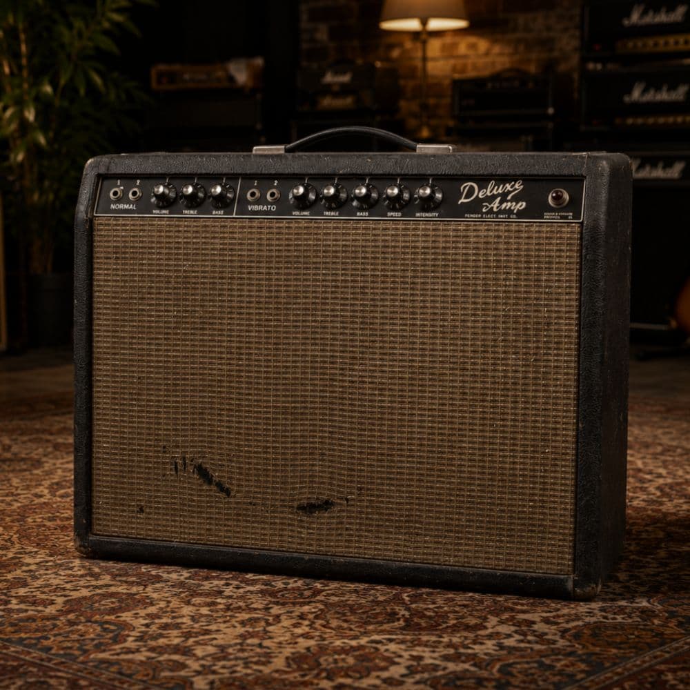 FENDER DELUXE REVERB 64 BLACKFACE 64 JENSEN C-12Q