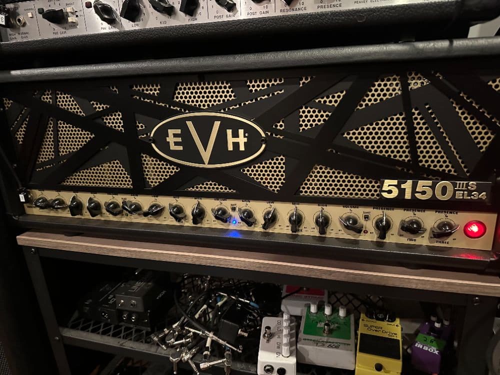 Maxon OD808, EVH EL34 100W Blue