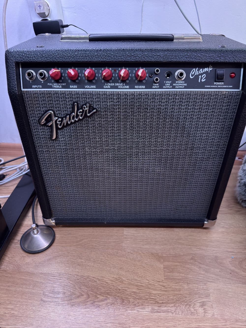 1989 Fender Champ 12 Red Knob Preamp