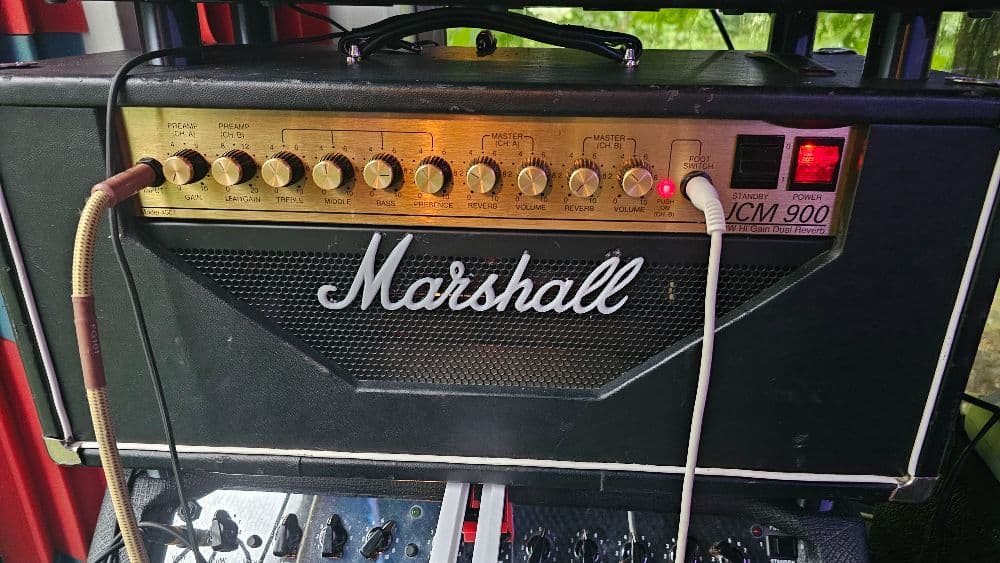 Custom Marshall JCM900 with Eminence Lady Luck 70/16 212 Cab 1990