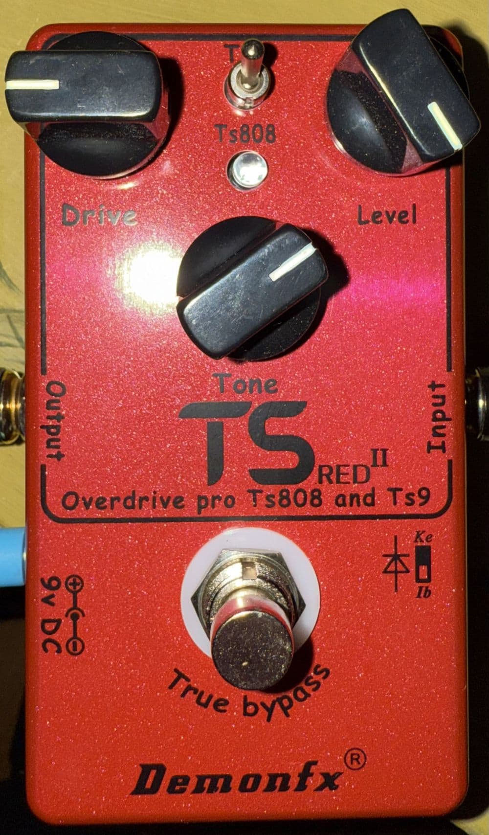 DemonFX TS Red II TS9 And TS808 Overdrive Pedal