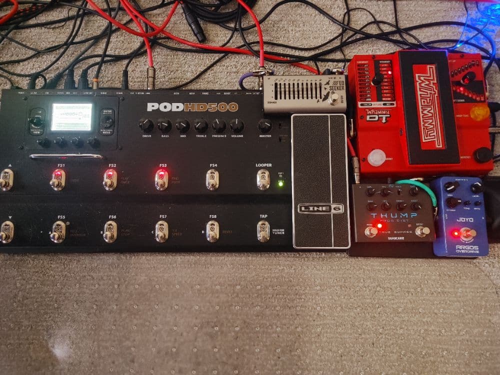 Line 6 Pod HD500 Big Bottom Full Rigs - w Joyo Argos OD, P1-esque Custom Cab