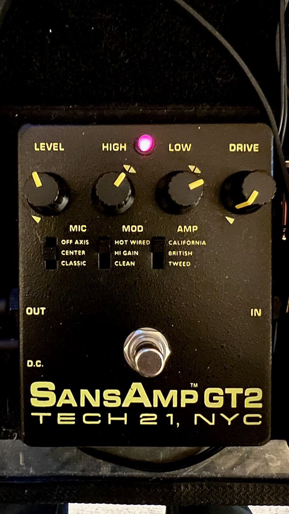 SansAmp GT2 - JC Bass Settings