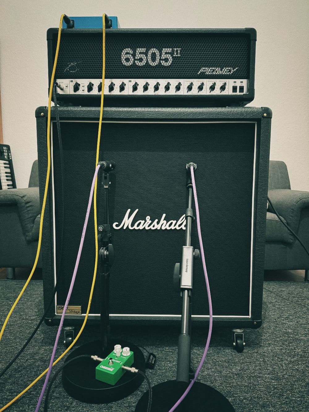 A2, Maxon OD808, Peavey 6505 II, Marshall 1960BV, SM57, LANG 312L, CineMag CMLI-15