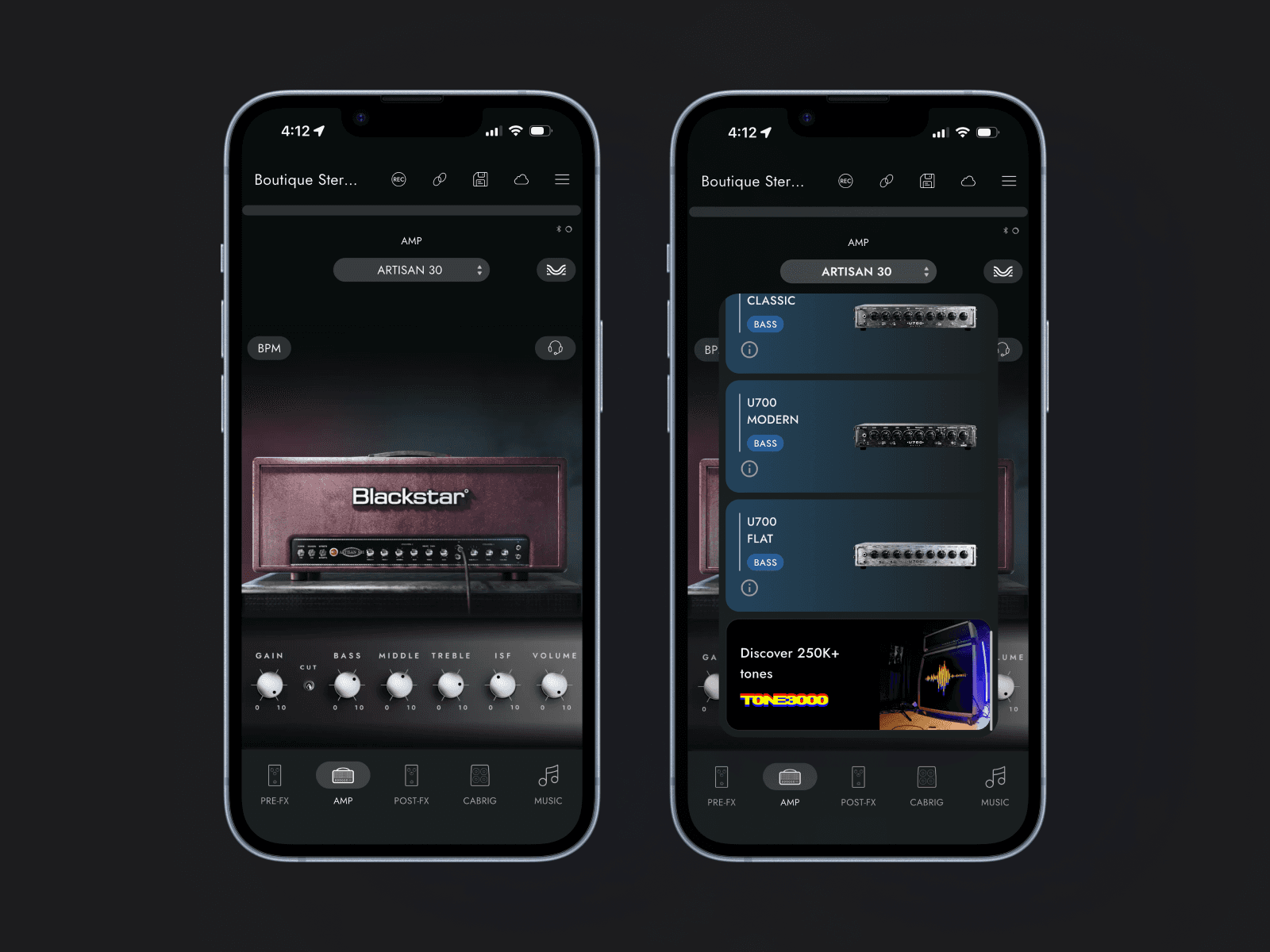 Blackstar Beam Mini interface