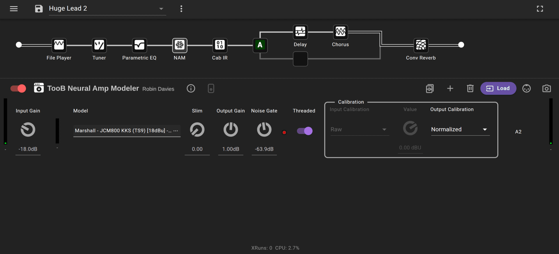pipedal interface