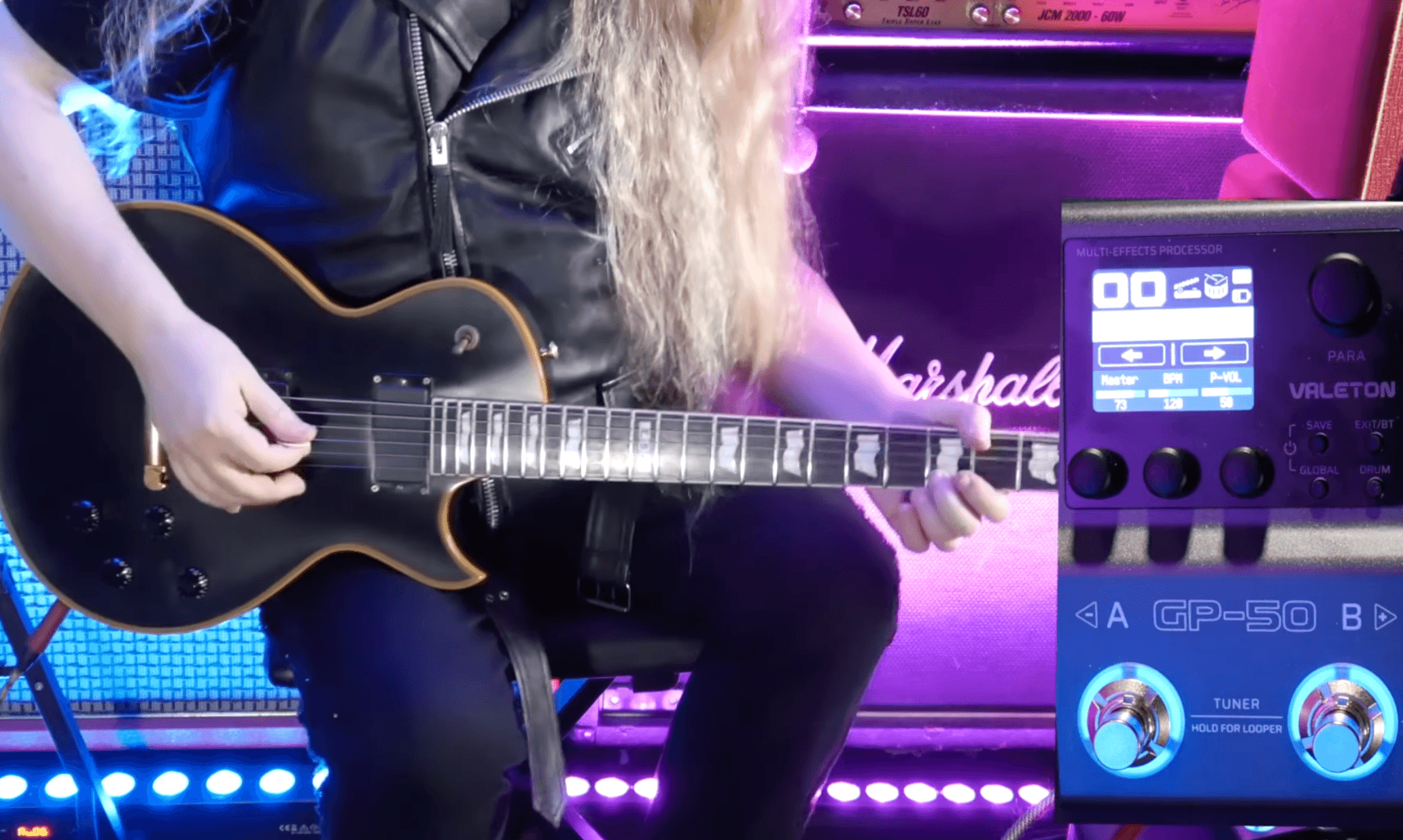 guitarist reviewing Valeton GP-50