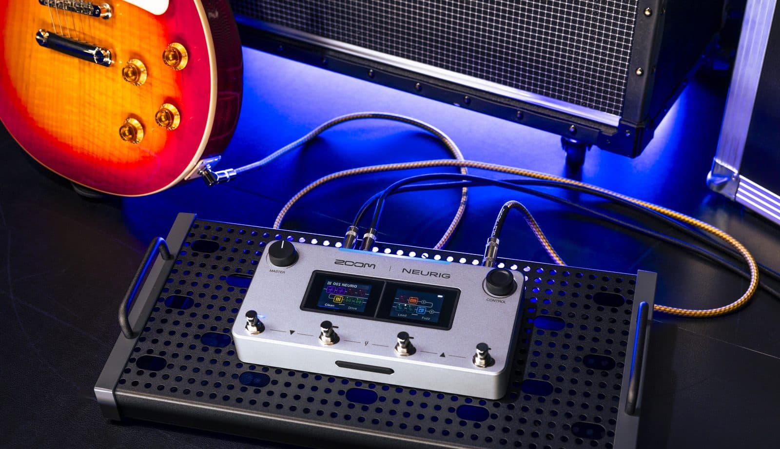 ZOOM NEURIG in a live rig with a guitar amp