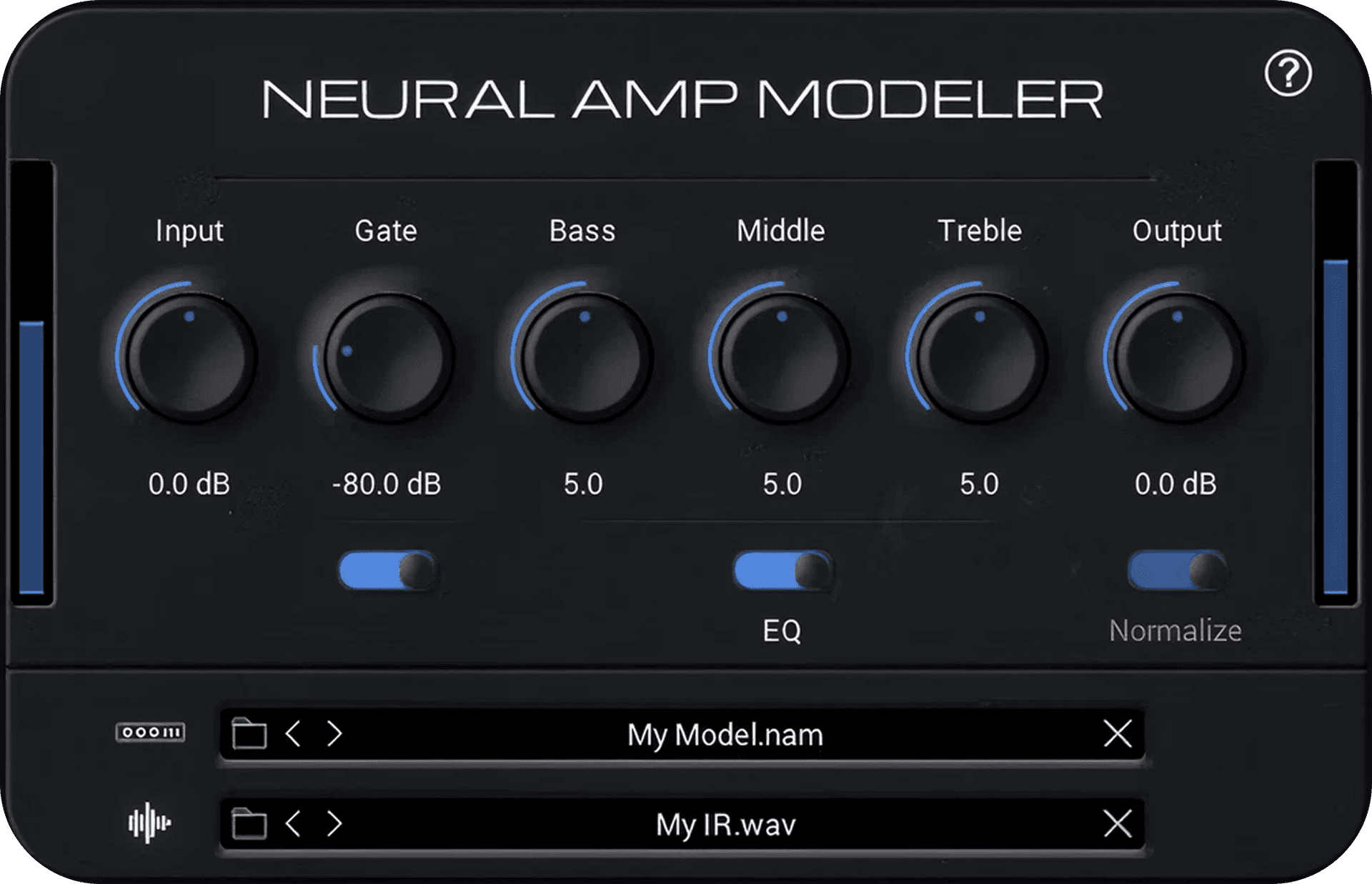 neural amp modeler GUI