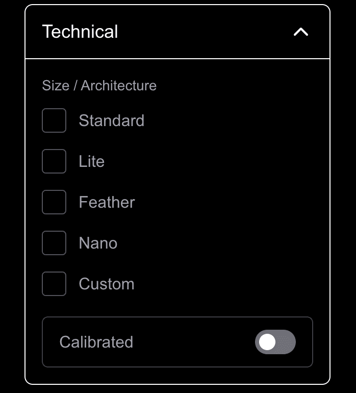 GUI offering creators file formatting options for NAM captures