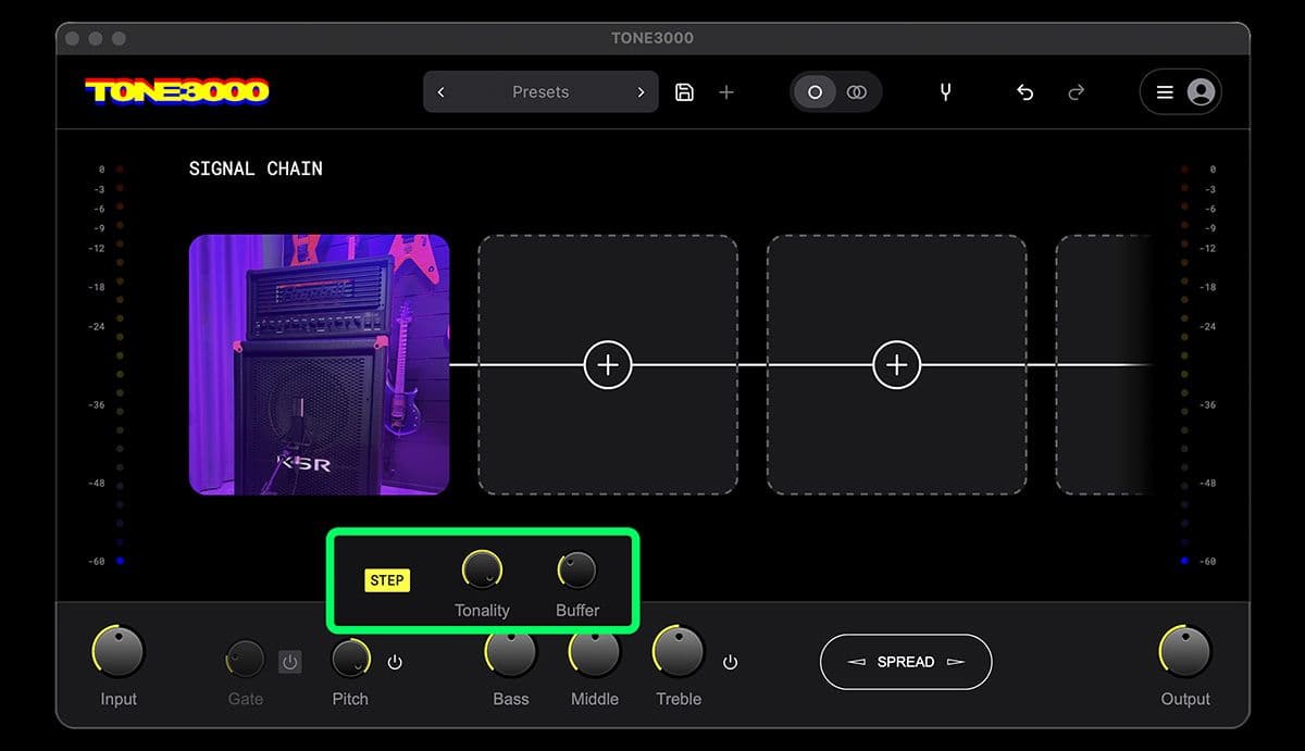 tone3000 pitch shift transpose