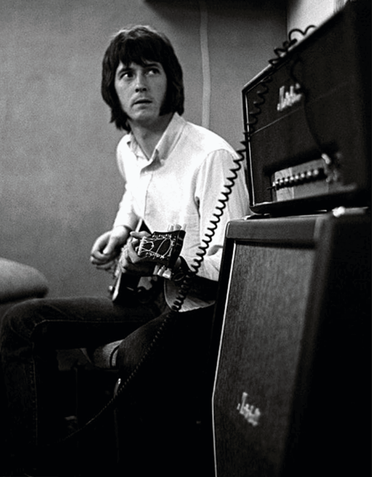 Eric Clapton playing a Marshall Amp